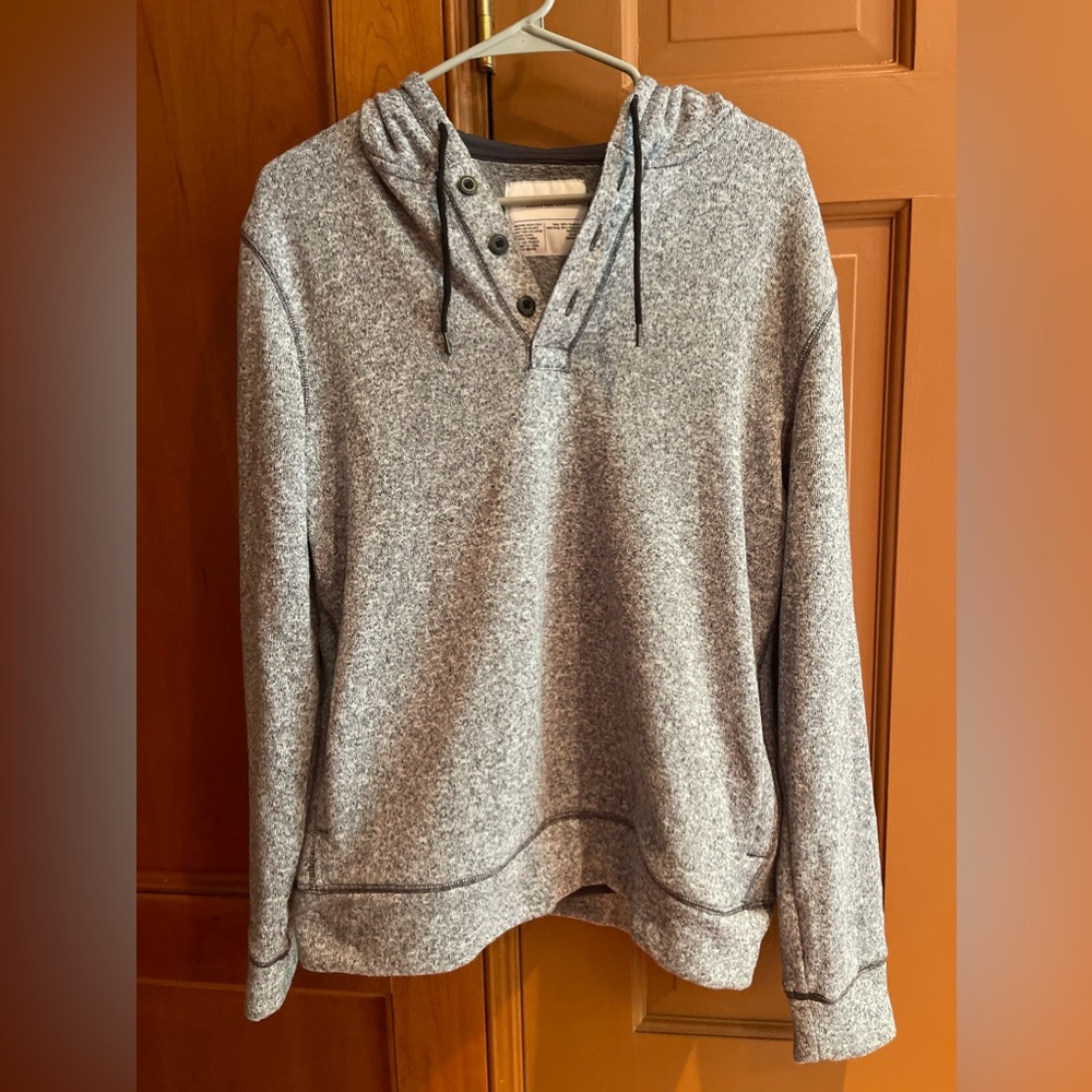 Men's Sonoma Goods For Life Supersoft Sweater Fleece Henley Hoodie